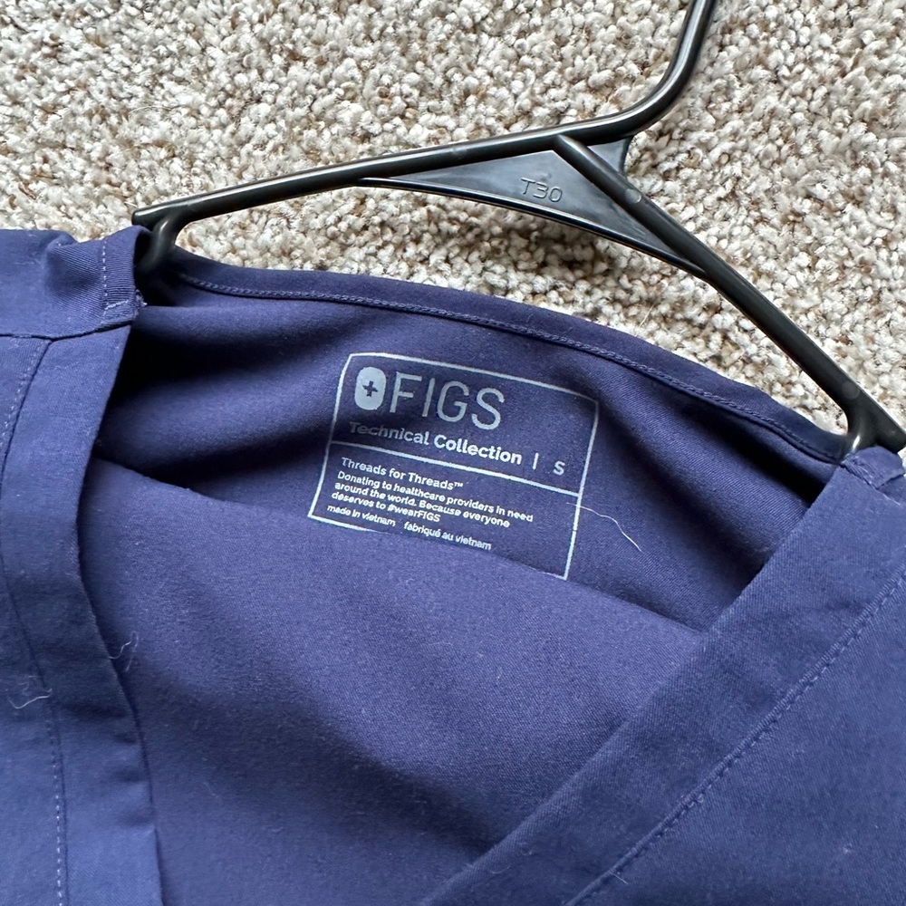 Figs Scrubs - Navy - Small top, medium bottom